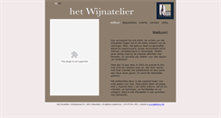 Desktop Screenshot of hetwijnatelier.be